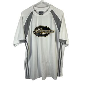 Jimmy Z’s Y2K Vintage Skateboarding Shirt Men’s Large – White Grey Retro Tee